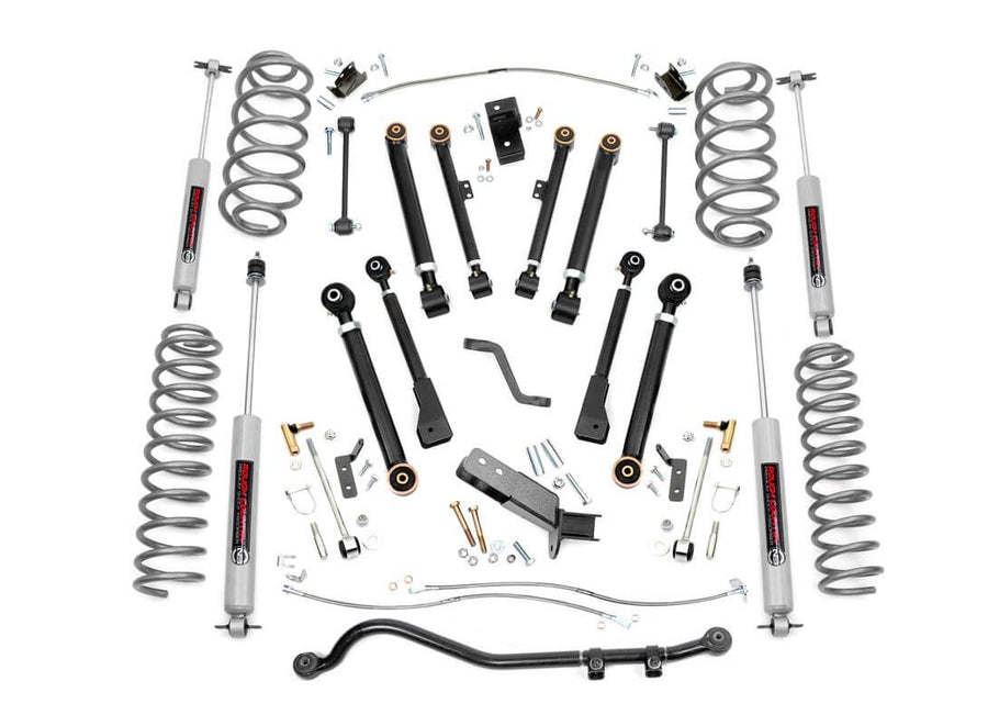 Rough Country - 4 Inch Lift Kit - X-Series - Jeep Wrangler TJ (97-06)/Wrangler Unlimited (04-06)