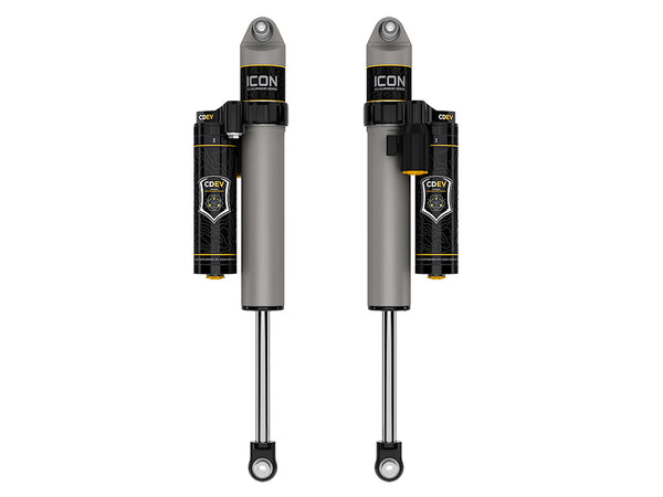 ICON 2021-2025 Ford F-150 4WD/F-150 Tremor 0-2" Lift Rear V.S. 2.5 Aluminum Series Shock Absorbers Piggyback Reservoir W/ CDEV Pair