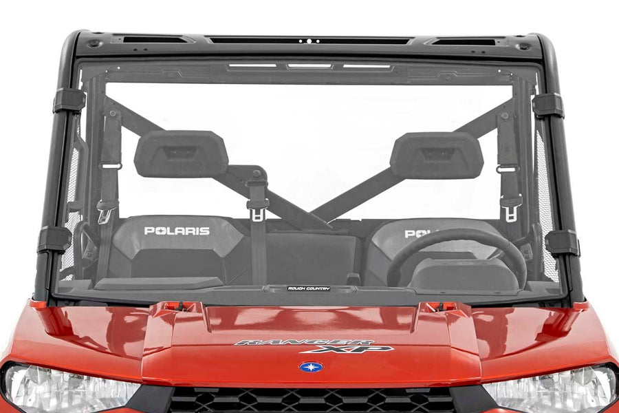 Rough Country - Full Windshield - Scratch Resistant - Polaris Ranger 1000/Ranger XP 900/1000
