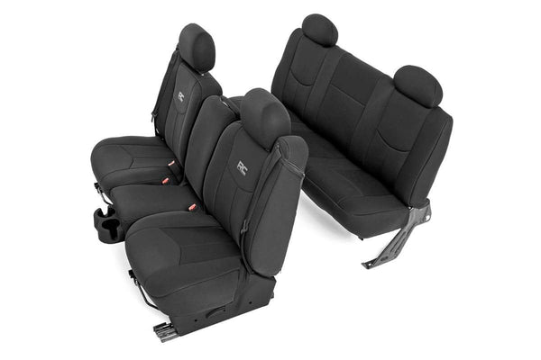 Rough Country - Seat Covers - FR 40/40/20 & Rear - Chevy/GMC 1500 (99-06 & Classic)
