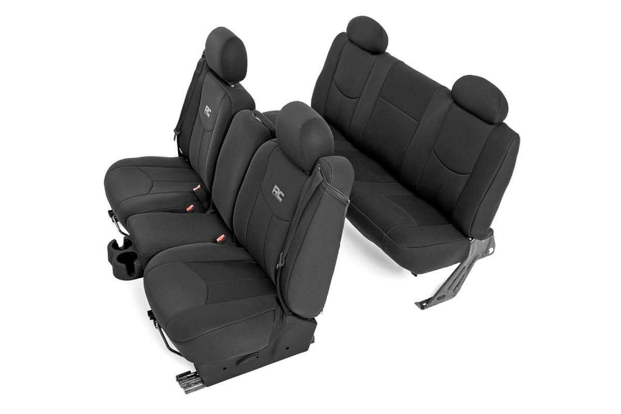 Rough Country - Seat Covers - FR 40/40/20 & Rear - Chevy/GMC 1500 (99-06 & Classic)
