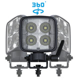 BUILTBRIGHT BB45051 Work Pod Task Pro 5" Work Light W/ 360° Pivot Bracket White 4800 Lumens