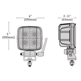 BUILTBRIGHT BB45082 Work Pod Task Max 5" Work Light W/ 360° Pivot Bracket Dual Color White/Amber 6800 Lumens