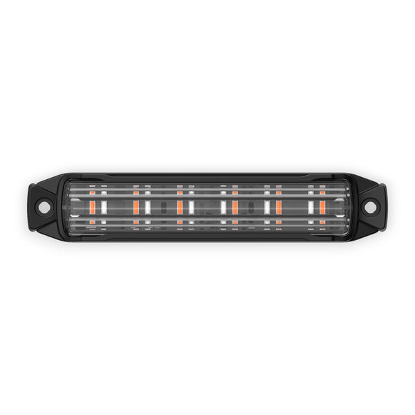 BUILTBRIGHT BB6010C Work Bar Strobe 4 4" LED Strobe Light Amber/Blue