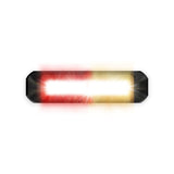 BUILTBRIGHT BB6110E Work Bar Strobe 4 Slim 4" Ultra Slim Strobe Light Amber/Red