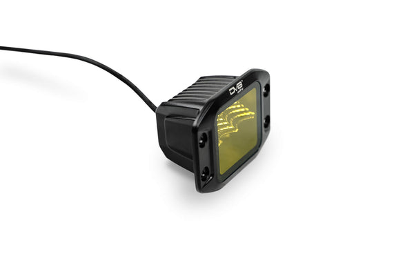 AMBER FLUSH MOUNT POD LIGHT