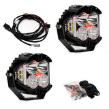 LP4 Pro LED Auxiliary Light Pod Pair (Light Pattern: Driving/Combo; Color: Clear; Backlight: Red)