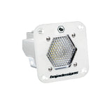 S1 White Flush Mount LED Light Pod (Work/Scene; Clear)