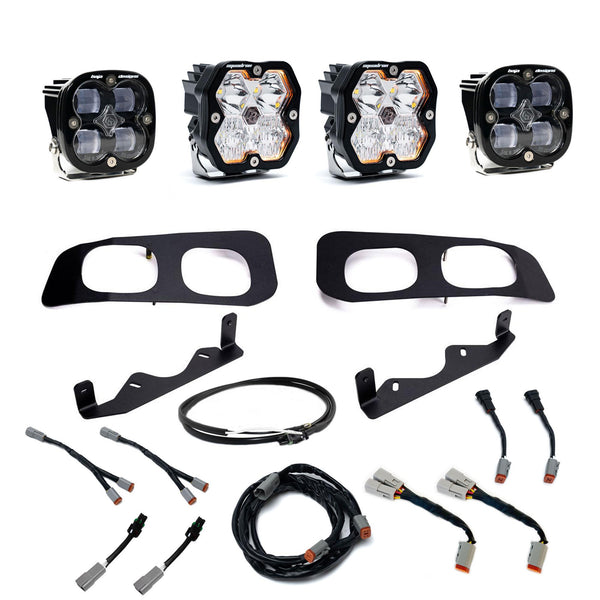 Ford Super Duty (23-26)  Dual Fog Pocket Kit  Upfitter  Squadron Sport/SAE 2.0  Clear  SAE Fog