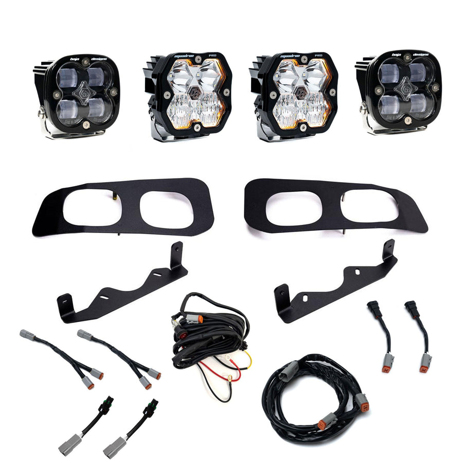 Ford Super Duty (23-26)  Dual Fog Pocket Kit  Squadron Pro/SAE 2.0  Clear  SAE Fog