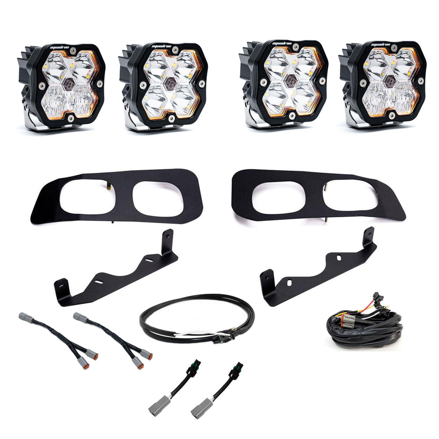 Ford Super Duty (23-26)  Dual Fog Pocket Kit Upfitter  Squadron Sport 2.0  Clear  Multi Patterns