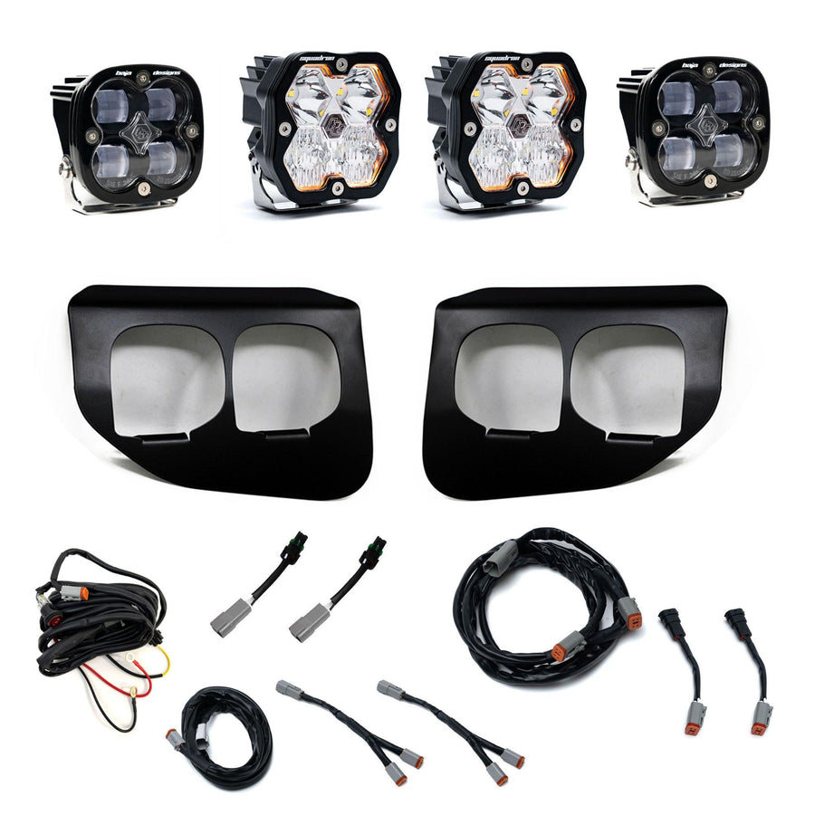 2020-2022 Ford Super Duty  Dual Fog Pocket Kit  Squadron 2.0 SAE/Sport  Clear  DC