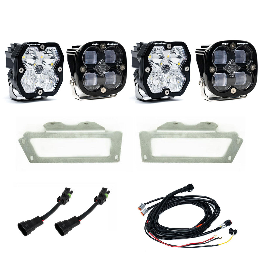 2010-2018 Dodge Ram 2500/3500  09-12 1500  Fog Pocket Kit  Squadron SAE 2.0  Clear  SAE Fog