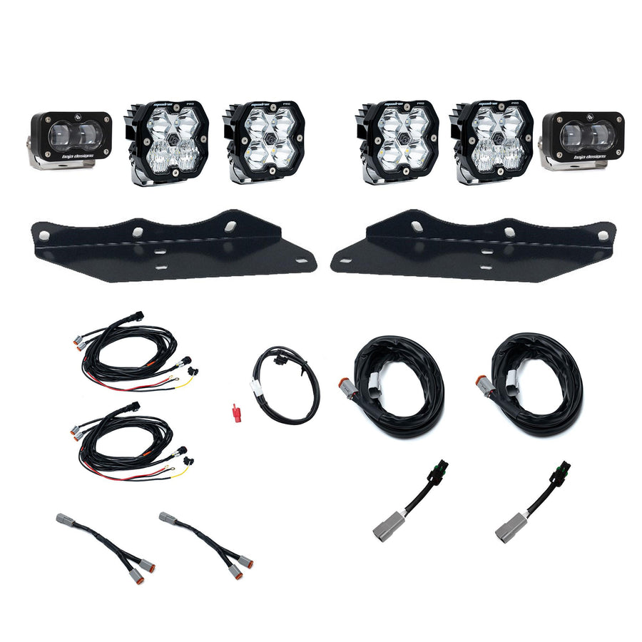 2017-2020 Ford Raptor  Fog Pocket Kit  Squadron Pro SAE 2.0/S2  Clear  SAE Fog