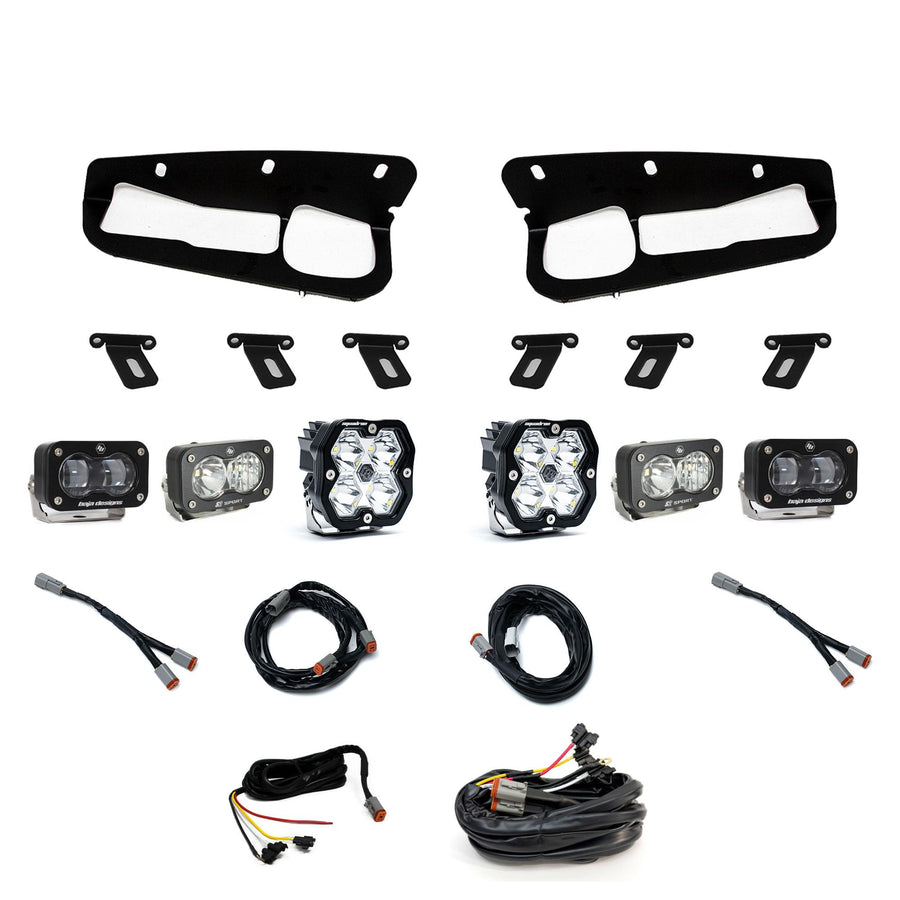 Ford  Bronco (21-26) S2 SAE Clear  S2 Sport D/C Clear  Squadron 2.0 Sport Clear Spot  Steel Bumper W/ Upfitter