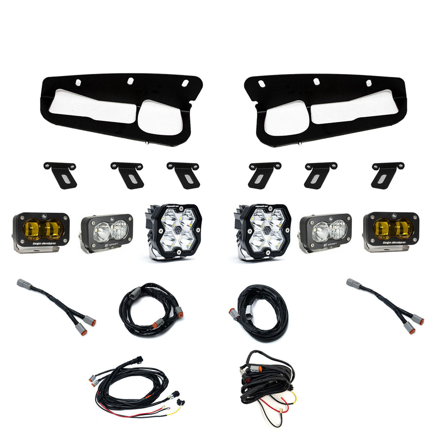 Ford  Bronco (21-26) S2 SAE Amber  S2 Sport D/C Clear  Squadron 2.0 Sport Clear Spot  Steel Bumper