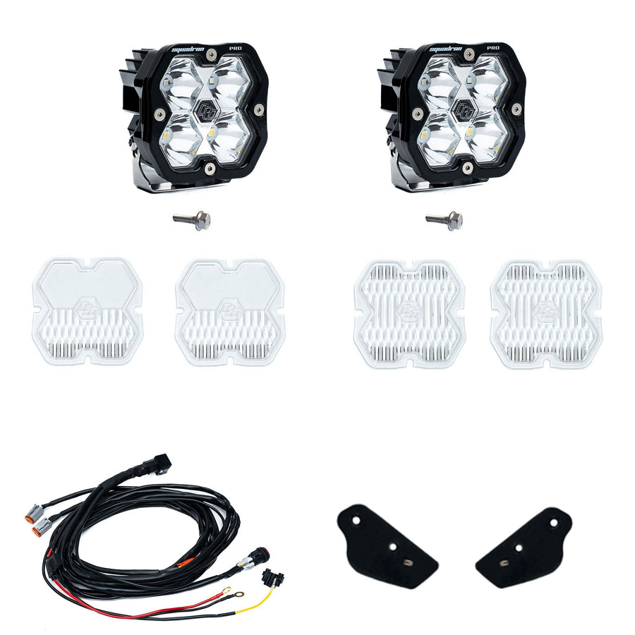 Ford Bronco (21-26)  Bronco Raptor (22-26)  A-Pillar Kit Toggle  Squadron Pro 2.0  Clear  Spot