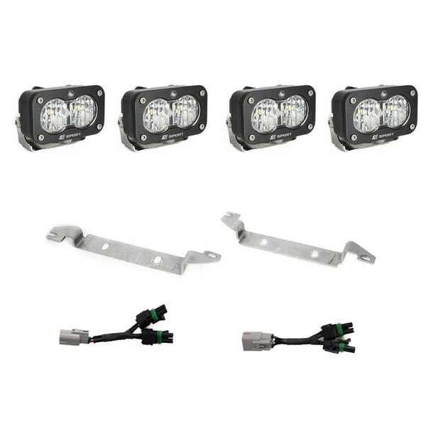 S2 Sport OEM Fog Light Replacement Kit - 2024-2026 Toyota Tacoma NOTE: TRD Pro/Trailhunter (Clear)