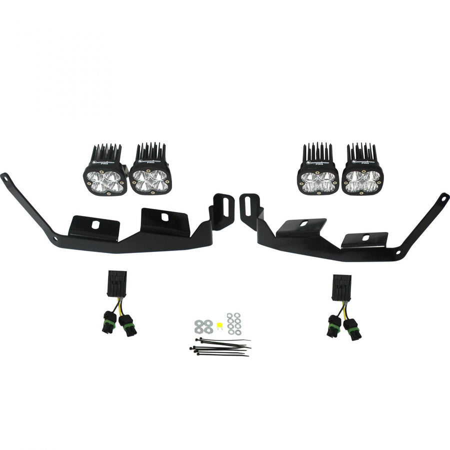Squadron Pro Headlight Kit - '18-21 RZR RS1; '14-21 RZR XP 1000; '18-21 RZR XP Turbo-S (Multi-Pattern; Clear)