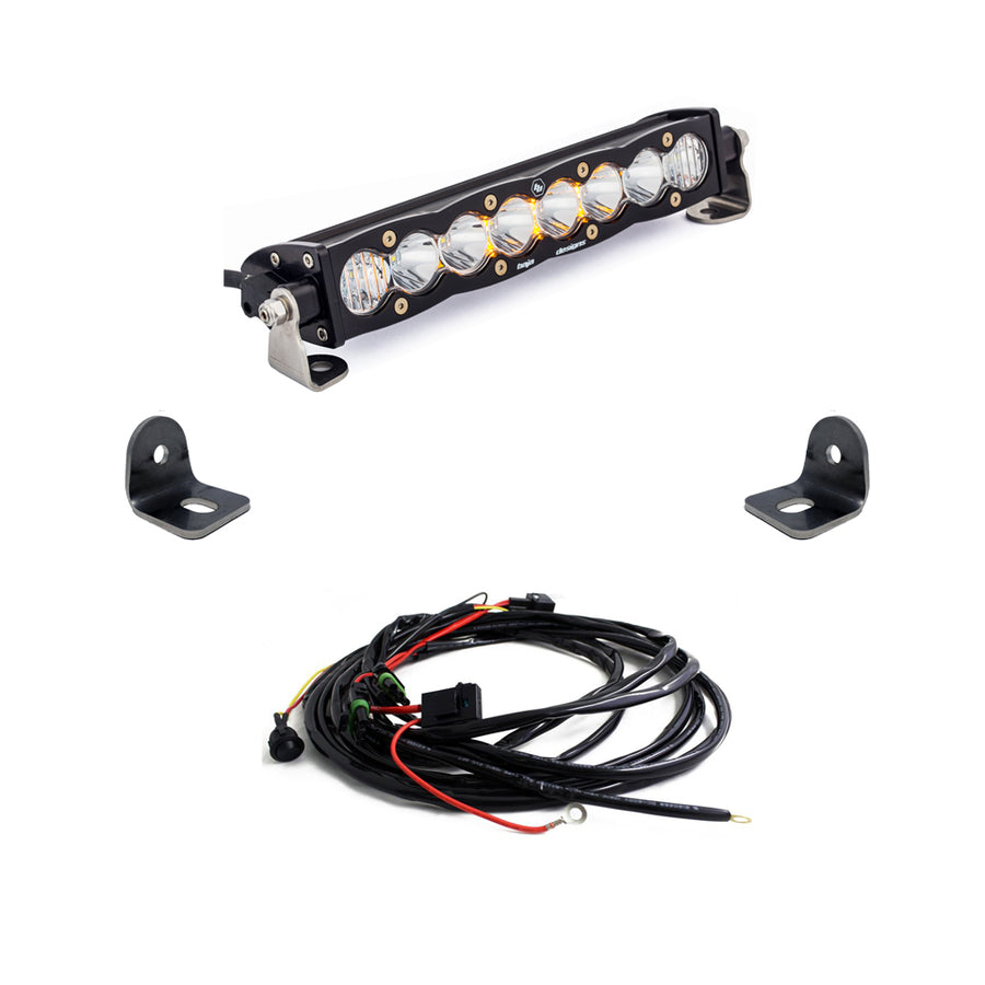S8 10 Inch Hood Mount Kit - '19-21 RZR XP Turbo; '18-21 RZR Turbo S (Driving/Combo  Clear)