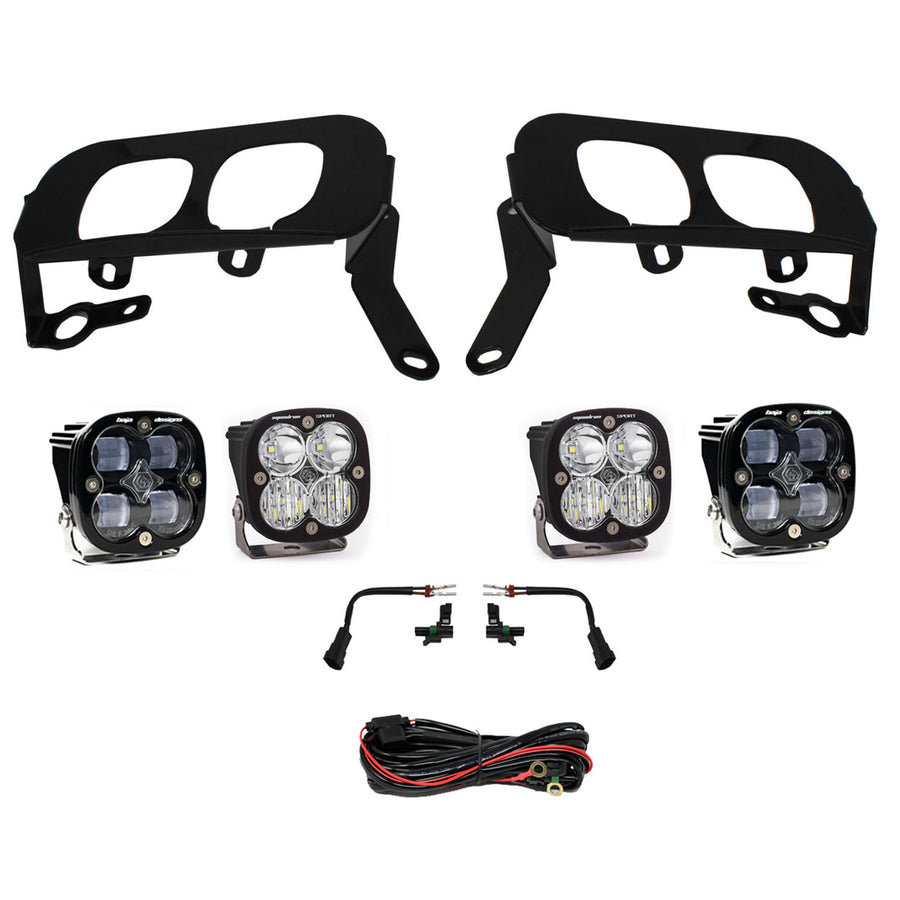 Squadron Sport/SAE Dual Fog Pocket Light Kit - 2014-15 Chevrolet Silverado 1500 (SAE Fog  Clear)