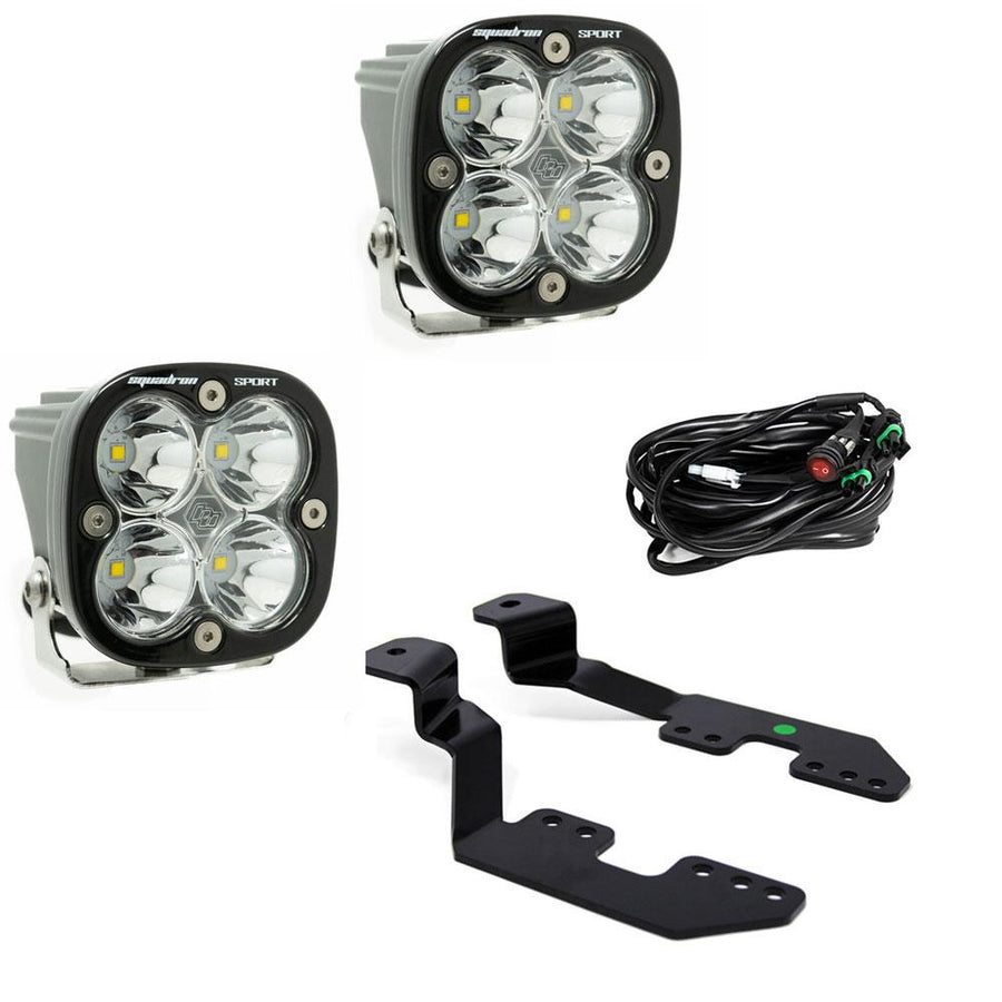 Squadron Sport A-Pillar Kit - '14-18 Silverado/Sierra 1500; '15-19 Colorado/Canyon (Spot; Clear)