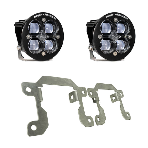 Squadron SAE Fog Pocket Kit - '19-23 Ranger; '21-25 Bronco W/ OE Plastic Bumper (SAE Fog; Clear)