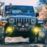 Squadron-R SAE Fog Pocket Kit - '20-26 Gladiator / '18-26 Wrangler JL; W/ OE Rubicon Bumper (SAE Fog; Clear)
