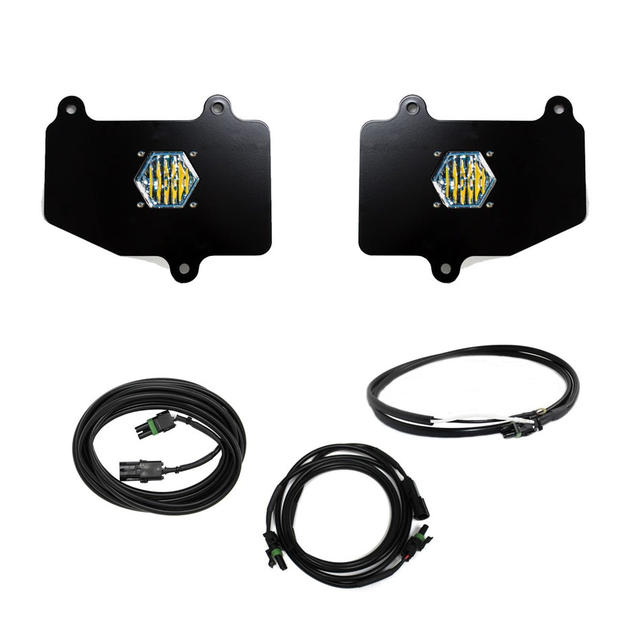 S1 Dual Reverse Kit - '20-26 Gladiator; W/ OE Bumper (Wide Cornering; Clear; Upfitter Wiring)