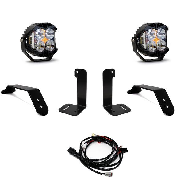 LP4 Pro Bumper Kit - '20-26 Gladiator / '18-26 Wrangler JL; W/ OE Plastic Bumper (Driving/Combo; Clear; Toggle Wiring)