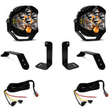 LP6 Pro Bumper Kit - '20-26 Gladiator / '18-26 Wrangler JL; W/ OE Plastic Bumper (Driving/Combo; Clear; Upfitter Wiring)