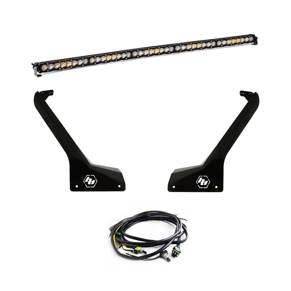 S8 50 Inch Roof Mount Kit - '20-26 Gladiator / '18-26 Wrangler JL; Exc. Rubicon 392 (Driving/Combo; Clear; Toggle Wiring)