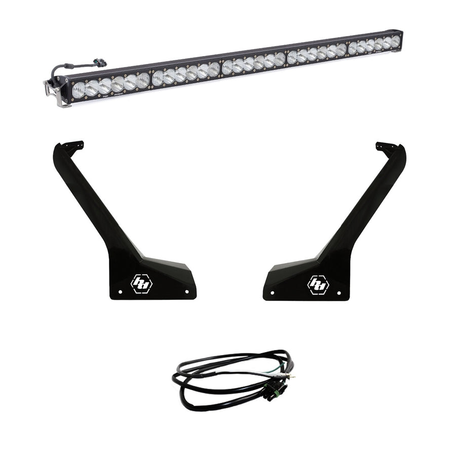 OnX6+ 50 Inch Roof Mount Kit - '20-26 Gladiator / '18-26 Wrangler J; Exc. Rubicon 392L (Driving/Combo; Clear; Upfitter Wiring)