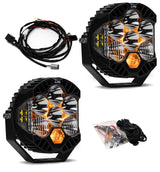 LP6 Pro Bumper Kit - '20-26 Gladiator / '18-26 Wrangler JL; W/ OE Steel Bumper (Driving/Combo; Clear; Toggle Wiring)