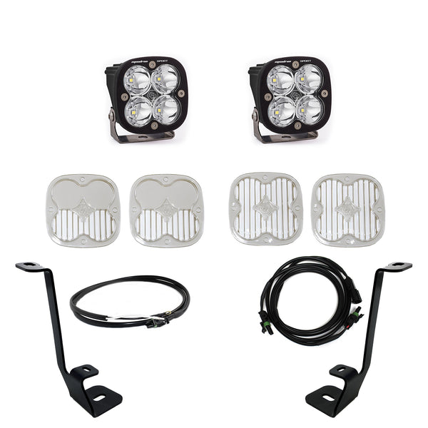 Squadron Sport A-Pillar Kit - '21-23 F-150 (Spot; Clear; Upfitter Wiring)