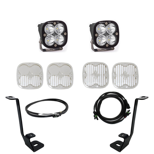 Squadron Pro A-Pillar Kit - '21-23 F-150 (Spot; Clear; Upfitter Wiring)