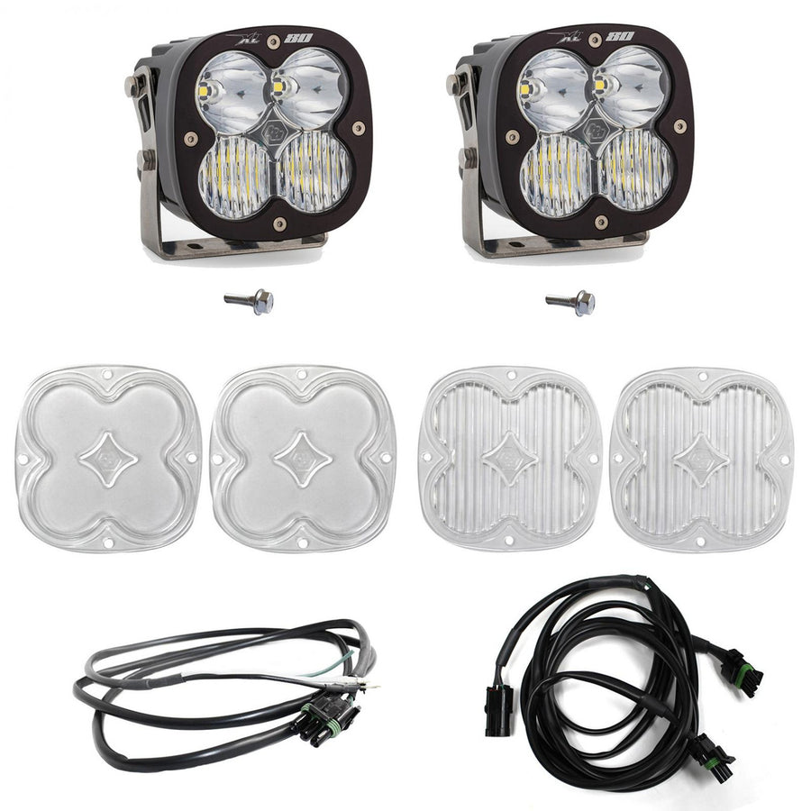 XL80 A-Pillar Kit - '21-26 Bronco; '22-26 Bronco Raptor (Driving/Combo; Clear; Upfitter Wiring)
