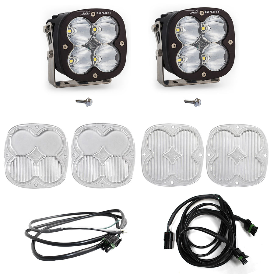 XL Sport A-Pillar Kit - '21-26 Bronco; '22-26 Bronco Raptor (Spot; Clear; Upfitter Wiring)