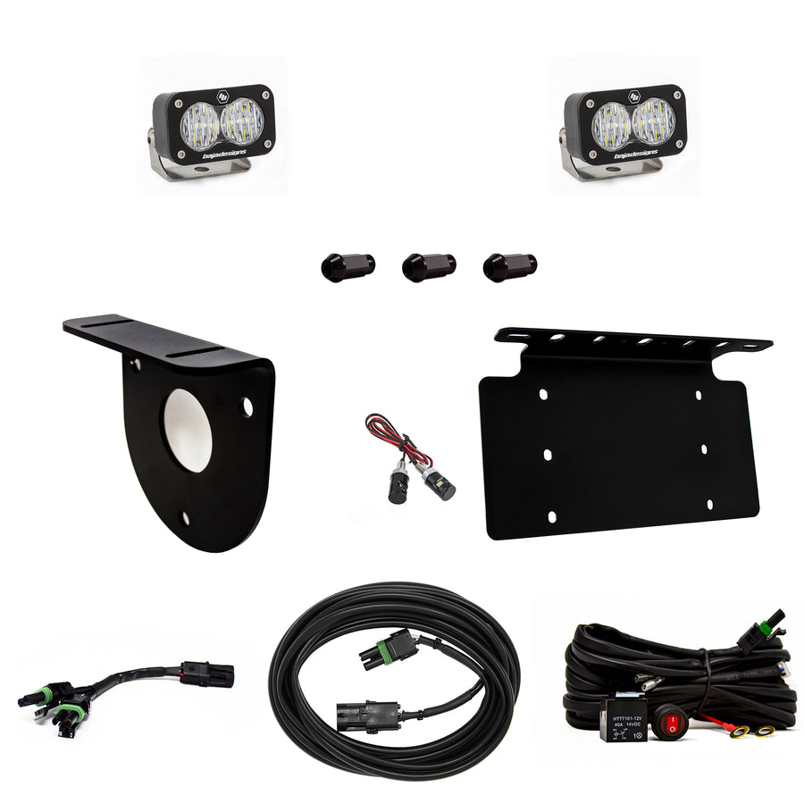 S2 Sport Dual Reverse Kit - '21-26 Bronco (Multi-Pattern; Clear; Toggle Wiring; License Plate Mount)