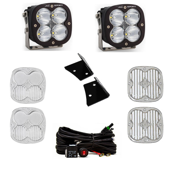 XL Sport A-Pillar Kit - '07-18 Wrangler JK (Spot; Clear)