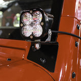 XL Sport A-Pillar Kit - '07-18 Wrangler JK (Spot; Clear)