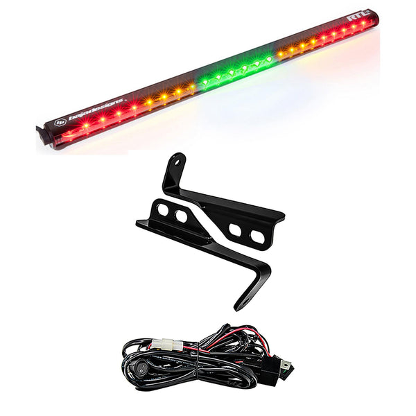 RTL 30 Inch Rear Light Kit - '15-18 RZR; W/ 4-Seats (Green; No Turn Signal)