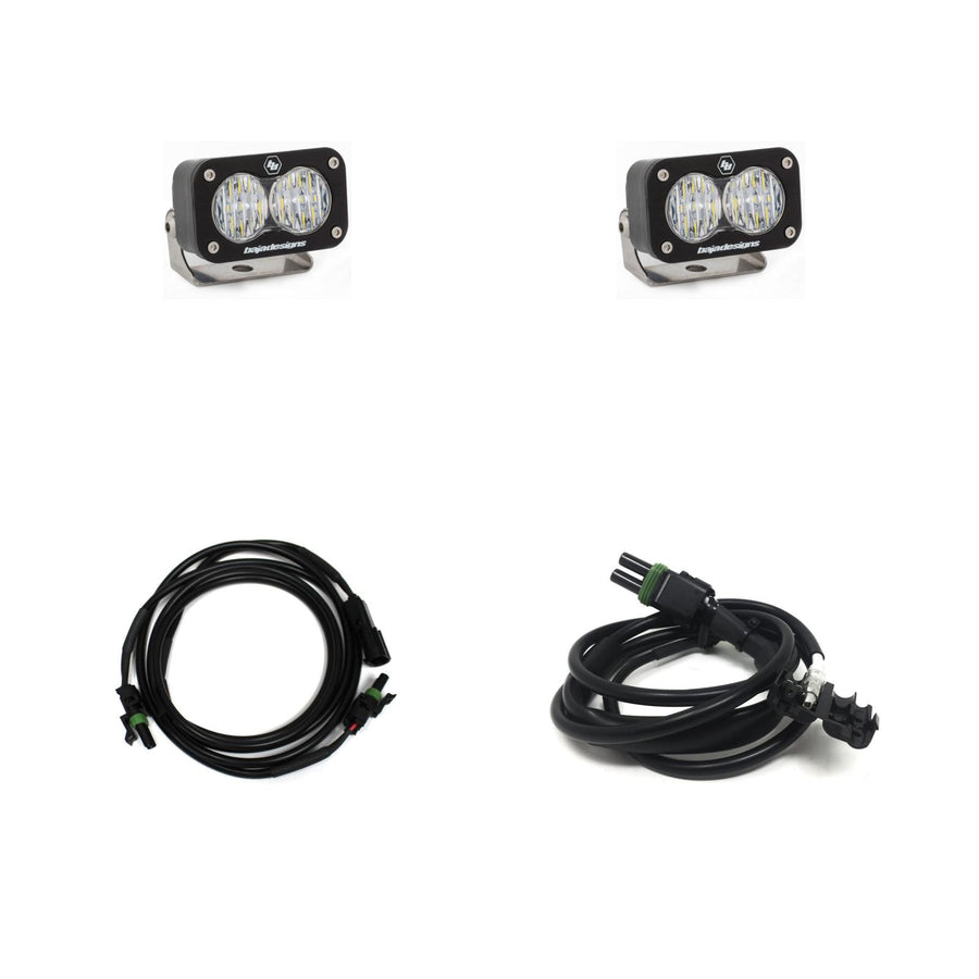 S2 Sport Dual Reverse Kit - GMC Sierra 1500 2019-26; 2500HD/3500HD 2020-23 (Wide Cornering; Clear)