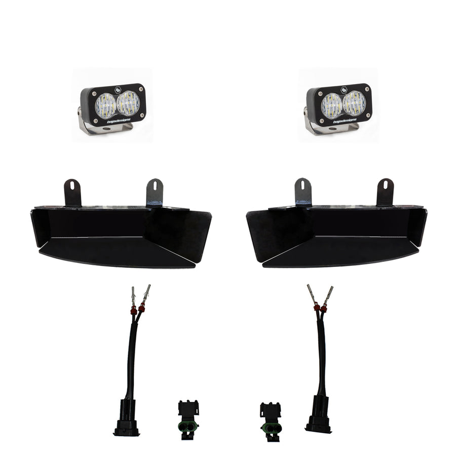 S2 Sport Fog Pocket Kit - '19-26 2500/3500 (Wide Cornering; Clear)