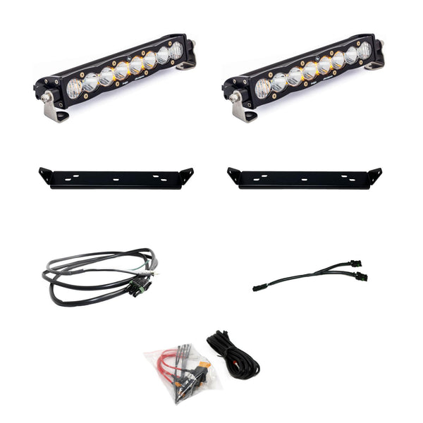 S8 10 Inch Dual Behind Grille Kit - '21-26 F-150 Raptor  '24-26 Raptor 37/R (Driving/Combo; Clear)