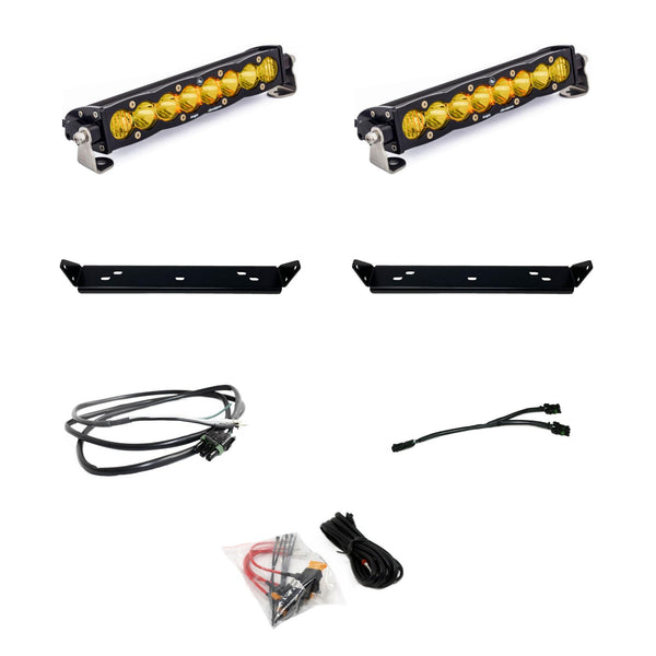 S8 10 Inch Dual Behind Grille Kit - '21-26 F-150 Raptor  '24-26 Raptor 37/R (Driving/Combo; Baja Amber)