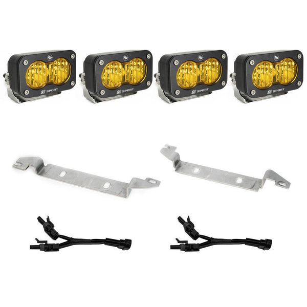 S2 Sport Fog Pocket Kit - '22-26 Tundra (Wide Cornering; Baja Amber)