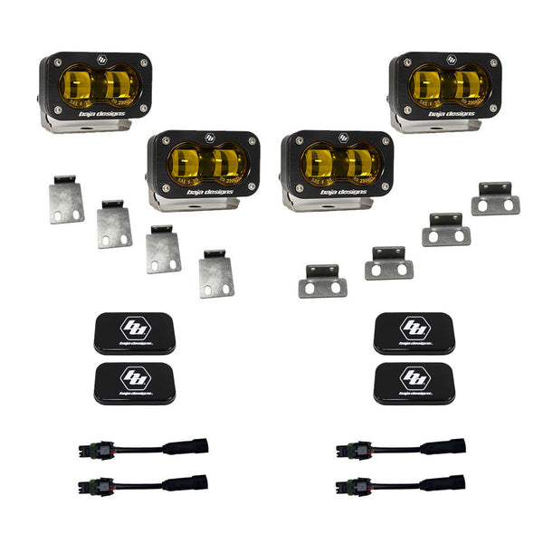 S2 SAE Amber Fog Pocket Kits - Ford '21-26 F-150 Raptor  '24-26 F-150 Raptor 37/R