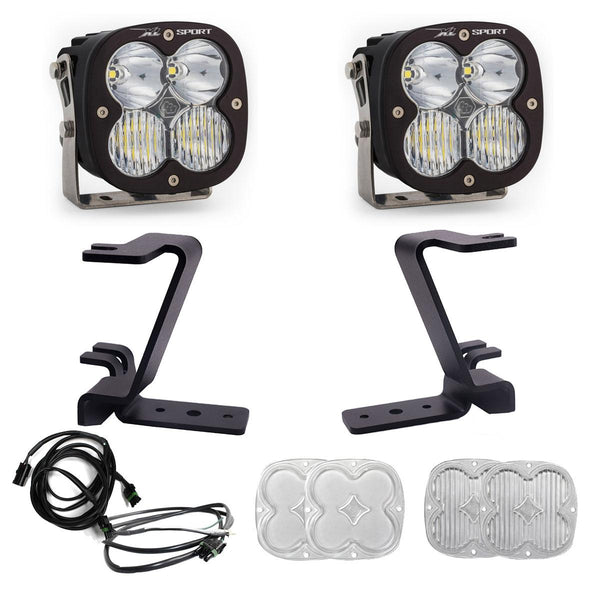 XL Sport A-Pillar Kit - 2023-26 Ford F-250/350 Super Duty (Driving/Combo; Clear; Upfitter Wiring)