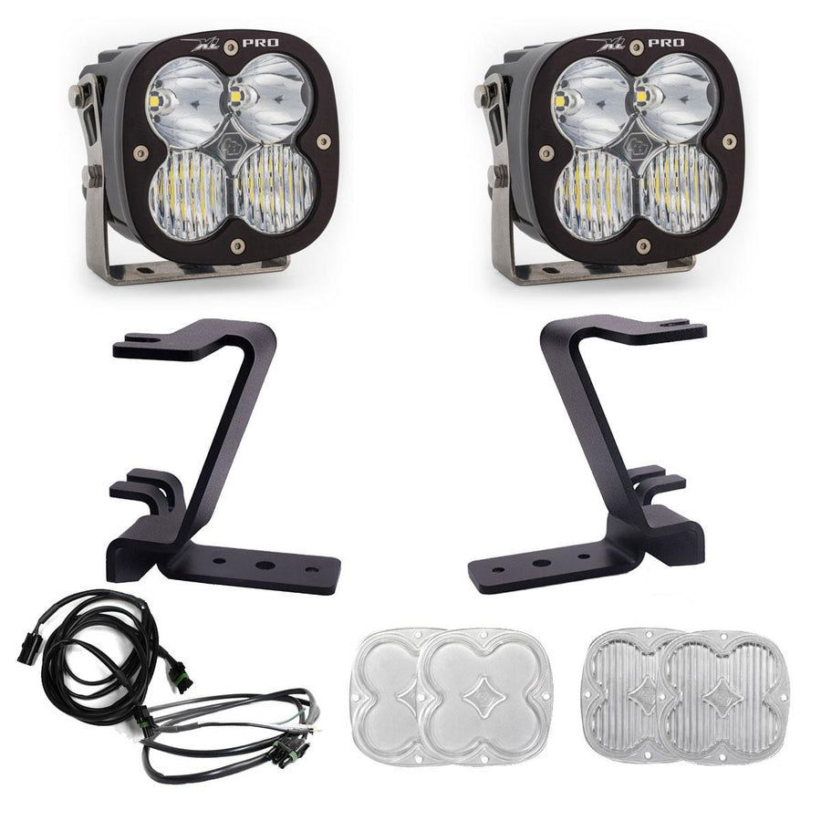 XL Pro A-Pillar Kit - 2023-26 Ford F-250/350 Super Duty (Driving/Combo; Clear; Upfitter Wiring)